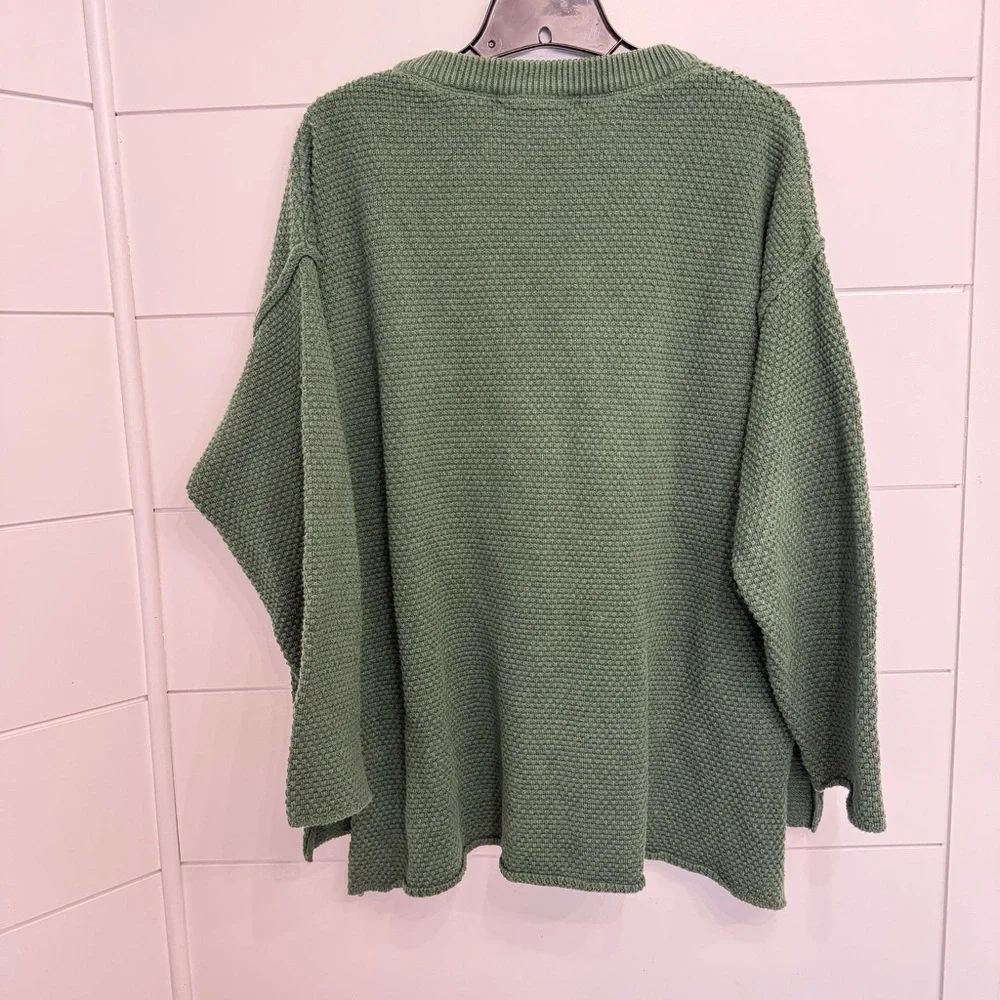 FP Beach Evergreen Hailee Cotton Sweater Size Small 23113 - Picture 5 of 9